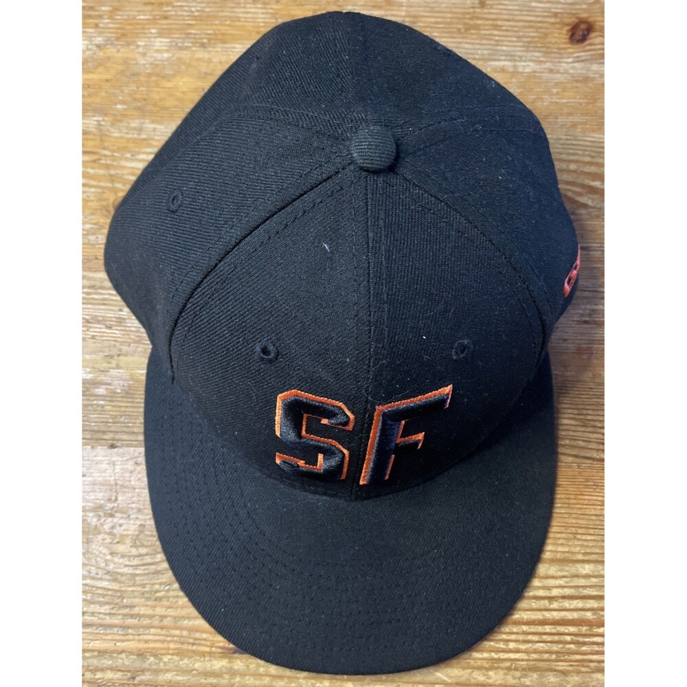 San Francisco Giants Hat Fitted New Era 59Fifty Size 7 3/8 S.F. SF Initials MLB - Picture 5 of 9